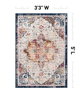 Main Street Rugs Mesh 4057 3'3"x5' Area Rug