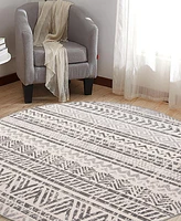 Main Street Rugs Lyon LYN843 8'x8' Round Area Rug