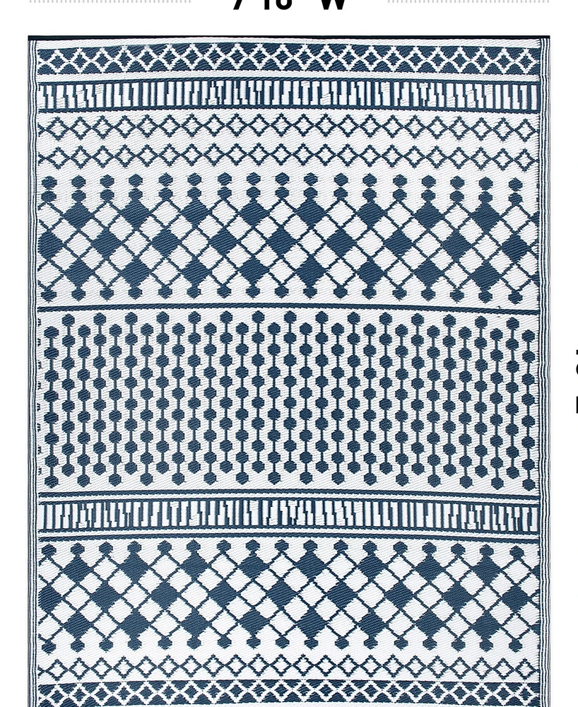 Main Street Rugs Hana Outdoor 6073 7'10x10' Area Rug