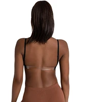 Women's Clear Neck Back Bra