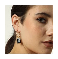 Sohi Women's Geometric Hoop Earrings