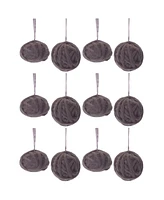 Slickblue Cozy Yarn Ornament (Set of 12)