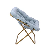Emma+Oliver Aisling Oversized Folding Saucer Chair For Dorm, Bedroom