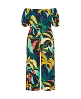 City Chic Women's Erica Print Jumpsuit