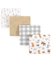 Hudson Baby Cotton Flannel Receiving Blankets, 8-Pack, One Size