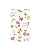 Hudson Baby Infant Girl Cotton Flannel Burp Cloths, Soft Painted Floral Pack