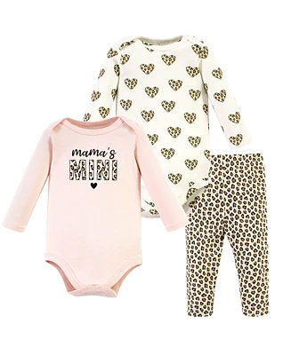 Hudson Baby Baby Girls Cotton Bodysuit and Pant Set