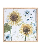 Slickblue Framed Sunflower Floral Print (Set of 2)