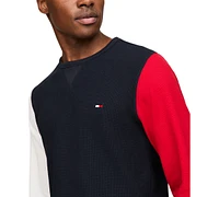 Tommy Hilfiger Men's Thermal Logo Long-Sleeve Pajama Shirt