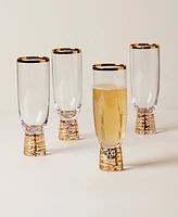 Lenox Tuscany Classics Gold Frost Flutes, Set Of 4