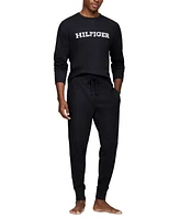 Tommy Hilfiger Men's Thermal Logo Long-Sleeve Pajama Shirt