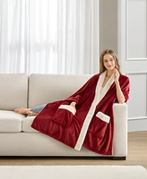 Premier Comfort Cozy Plush Printed Wrap, 50" x 70", Exclusively at Macy's