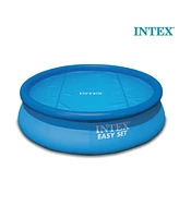 Intex 15 Foot Round Easy Set Vinyl Solar Cover for Swimming Pools, Blue | 29023E