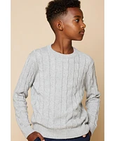 B by Brooks Brothers Big Boys Cable Sweater