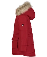 Tommy Hilfiger Toddler and Little Girls Patch Pocket Anorak Puffer