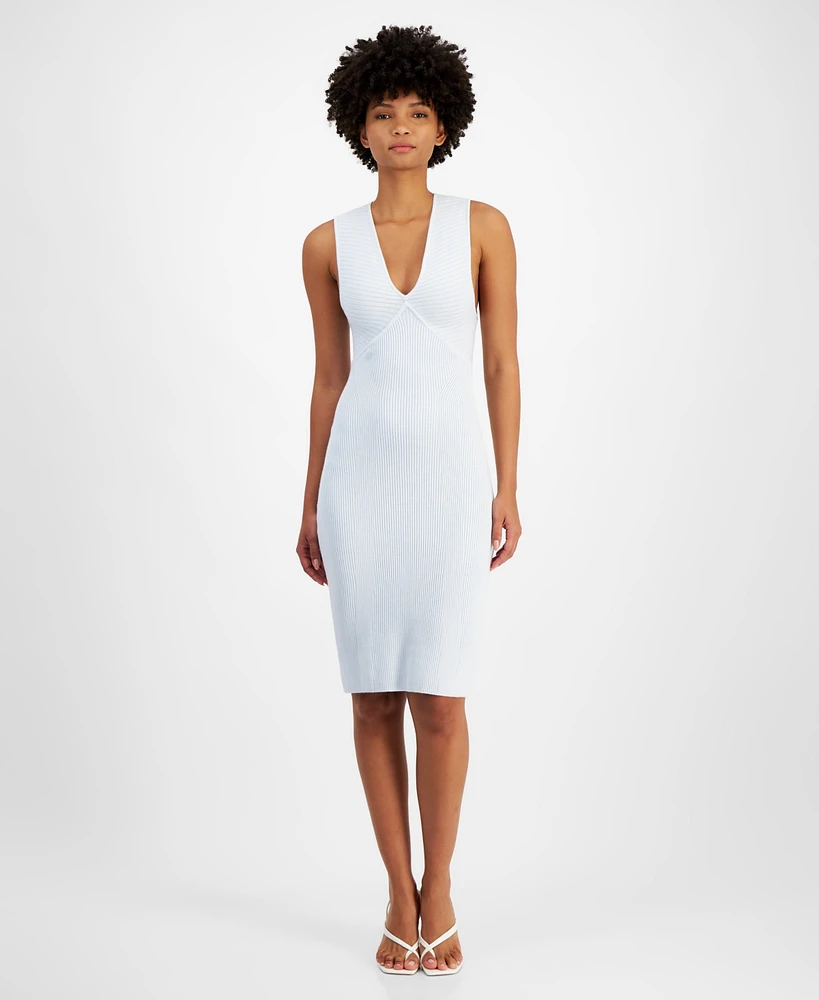 Guess Women's Carista Ribbed Midi Dress