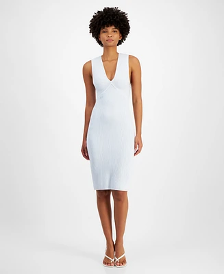 Guess Women's Carista Ribbed Midi Dress