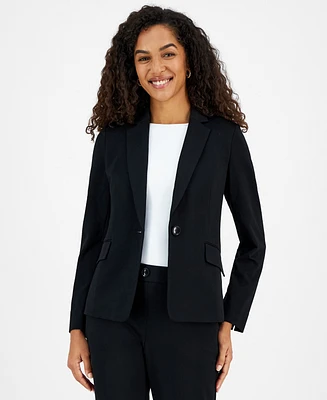 Kasper Women's Notch Lapel One Button Blazer