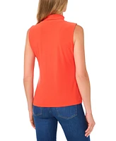 CeCe Women's Sleeveless Turtleneck Top