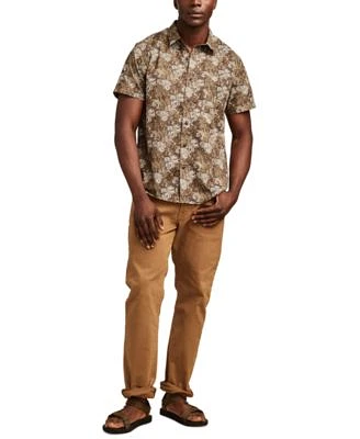 Lucky Brand Printed Short Sleeve Shirt Brushed Twill Pants