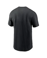 Nike Men's Black Las Vegas Raiders Rewind Logo Essential T-Shirt