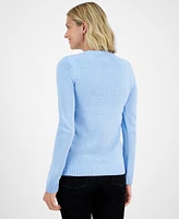 Holiday Lane Women's Happy Llamakah Sweater, Created for Macy's