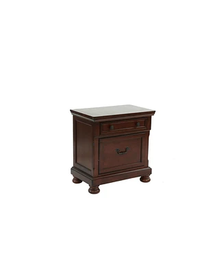 Simplie Fun Nightstand In Antique Cherry