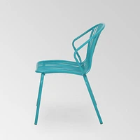 Classic Parallel Line Outdoor Chairs Durable Comfort and Style