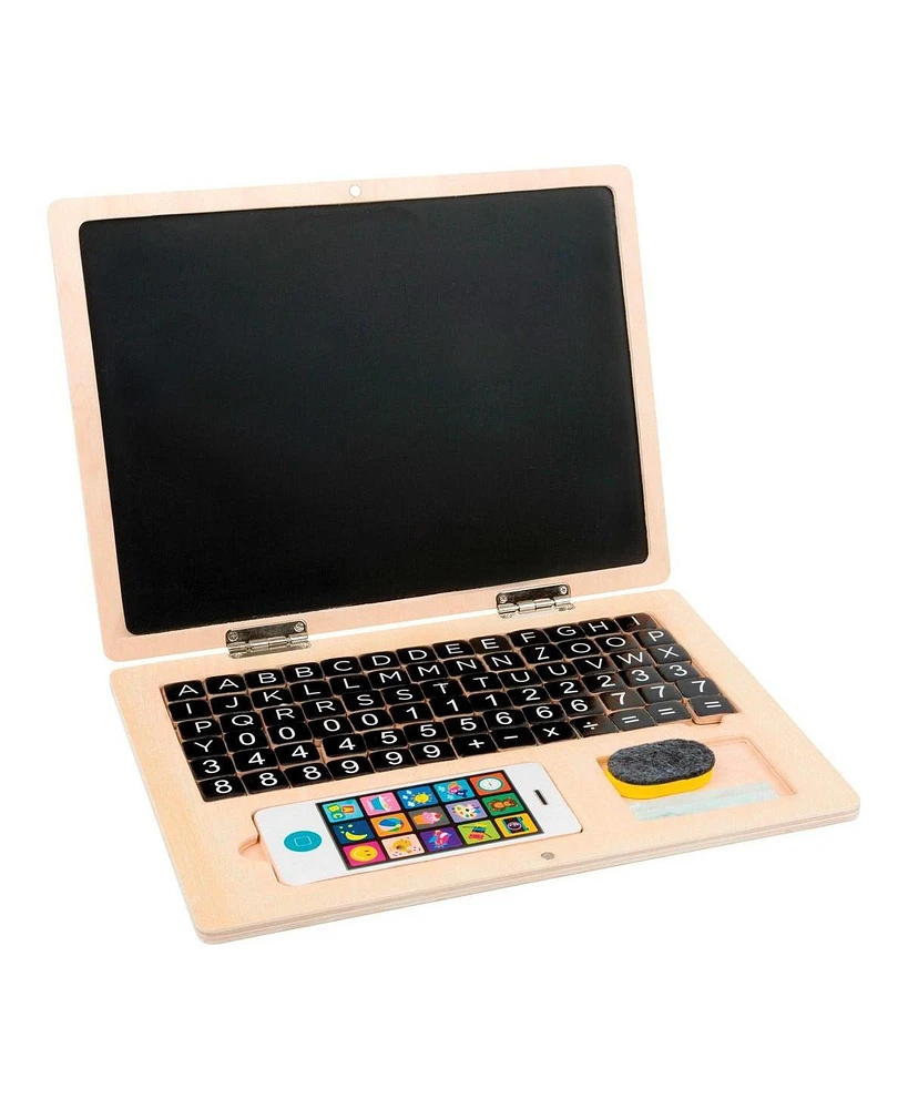 Small Foot Wooden Laptop with Magnet Board