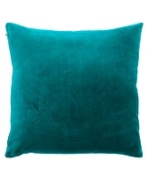 Ihi Home Solid Velvet Pillow Front and Back Velvet, 22"Sq