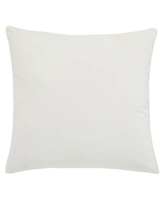 Ihi Home Solid Velvet Pillow Front and Back Velvet, 22"Sq