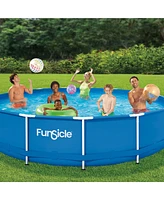 Funsicle 15' x 36" Outdoor Activity Round Frame Above Ground Swimming Pool Set