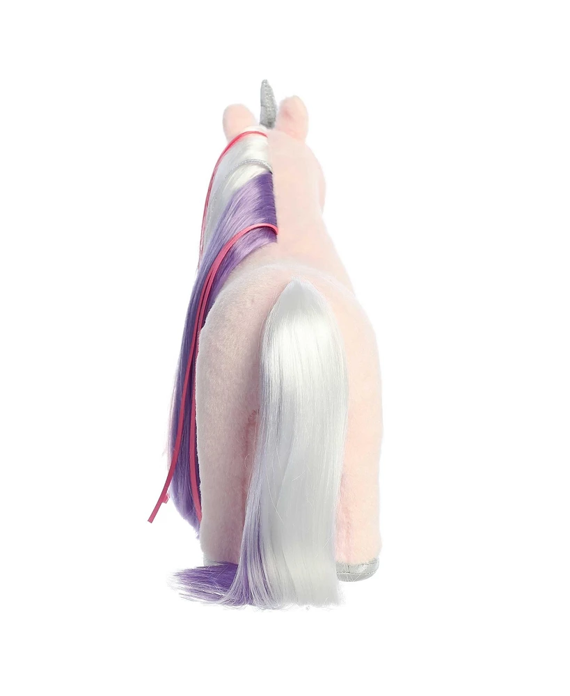 Aurora Medium Mane Event Starlight Unicorn Breyer Exquisite Plush Toy Pink 12"