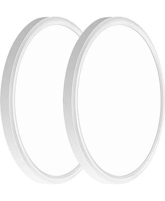 Sofucor 2-Pack 12" Ultra-Thin Round Led Ceiling Lights, Flush Mount