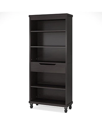 Tribesigns Bookcase with Drawer, 73-Inch Tall Bookshelf with Storage Shelves, 6