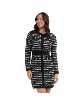 Ellen Tracy Women's Boucle Sweater Dress