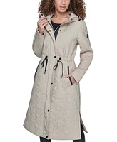 Karl Lagerfeld Paris Women's Hooded Quilted Anorak Coat, Created for Macy's