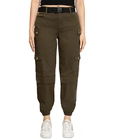 Madden Girl Juniors' Belted Cargo Jogger