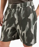 A|X Armani Exchange Men's Elastic Camo Shorts