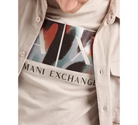 A|X Armani Exchange Men's Short Sleeve Crewneck Box Logo T-Shirt