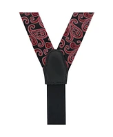 Trafalgar Willard's Wavy Paisley Silk Button End Private Collection Suspenders