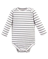 Hudson Baby Baby Boy and Girl Long Sleeve Bodysuits, 5 Pack