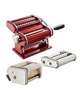 Fante's 4 Pc Pasta Machine with Spaghetti/Fettuccine, Ravioli and Lasagna Attachments