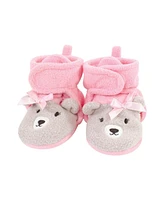 Hudson Baby Girls Cozy Fleece Booties, Months