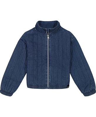 Calvin Klein Big Girls Padded Denim Jacket