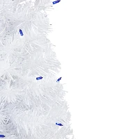 Northlight White Artificial Christmas Tree - Blue Lights