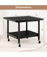 Slickblue Under Desk Printer Stand with 360° Swivel Casters