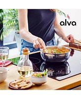 Alva Maestro Stainless Steel Saucier Saucepan for Stainless Steel Cookware Set, Non