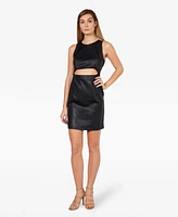 Bebe Women's Short Slim Dress with Keyhole