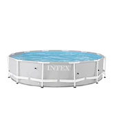 Intex 12 foot x 30 inch Prism Frame Round Above Ground Swimming Pool, (No Pump)